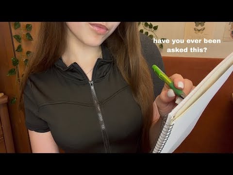 ASMR asking you questions you (probably) haven't been asked before 👀