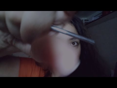 ASMR O Relaxante Penteado: Tranças 🌷dividindo com palitinho, escova para desembaraçar, spray fixador