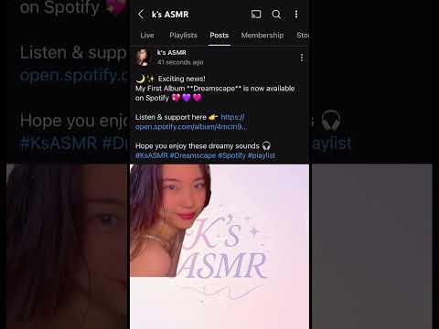 ✨Dreamscape Out Now💜🩷K’S ASMR First Album | #Spotify #Shorts