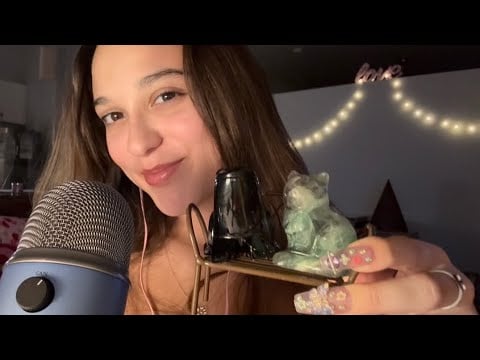 ASMR Tapping On My Crystal Collection ✨