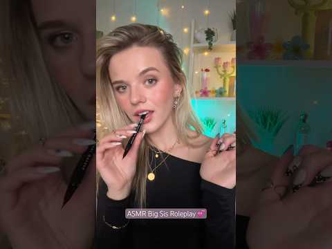#asmr Doing Your Eyeliner🖊️🩷 #asmrvideos #asmrsounds #asmrcommunity #makeup #bigsister