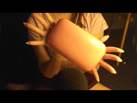 ASMR | fast and aggressive trigger squish in gloves