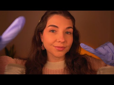 ASMR Gently Touching your Face with Gloves | Lonixy ASMR English