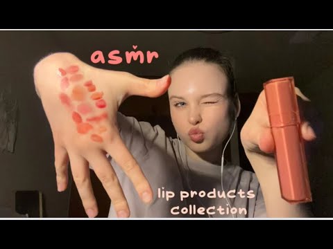 asmr rambling about lip products