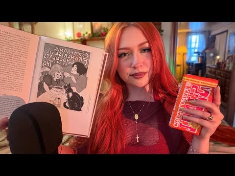 ASMR Close Whispered History of Chocolate & Baking 🍫 (Fire Crackling Ambience) 