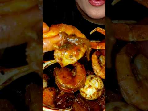 SPICY SEAFOOD BOIL #asmr #seafood #seafoodboil #food #mukbang #eating