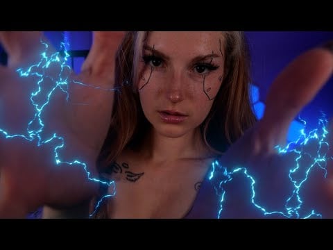 ASMR Time Traveler Visits You | Scanning You, Light Triggers, Face Touching & More