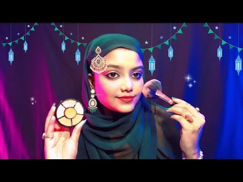 ASMR | Doing My Eid Makeup | 🧕✨