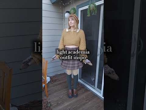 I like that the sleeves on the sweater look like pie crust#ootd #cottagecore #lightacademia