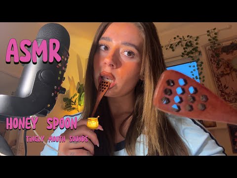 ASMR – The Tingliest Mouth Sounds ~ Honeyspoon 🍯 💦