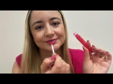 ASMR: ME MAQUIANDO MASCANDO CHICLETE