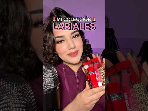 Mi Colección de 💄LABIALES💄 #asmr #maquillaje #lipstick#labial