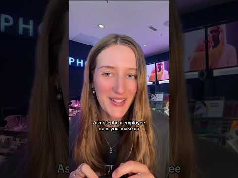 Sephora employee does your make up 💄 #amsr #asmrmakeup #asmrroleplay #tingles