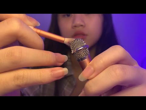 ASMR mic brushing w/ mini mic