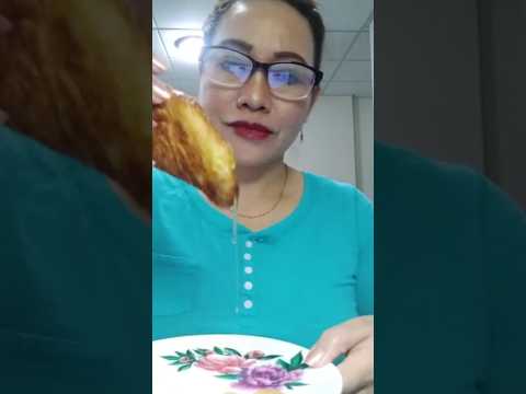 Eating croissant with pineapple #mukbang #everyone #shortsfeed #eatingchallenge #eating