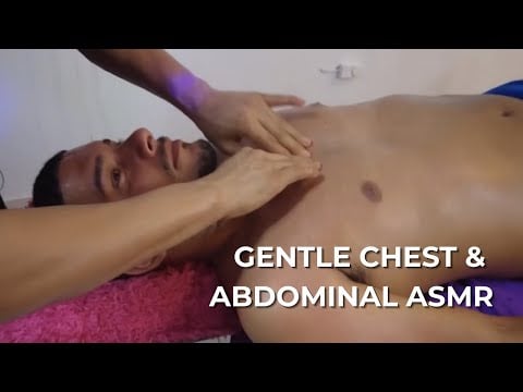 Relaxing Chest & Abdominal Massage ASMR | No Talking | Professional Male Massage