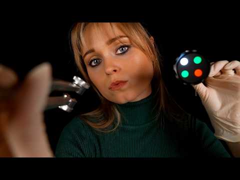ASMR | Pretty REALISTIC cranial nerve exam [Medical March]