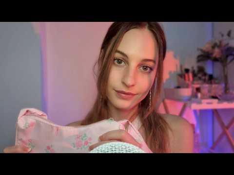 ASMR GENTLE WHISPERS 🌸(and tapping, tracing on my new Spring bags🌱👜)