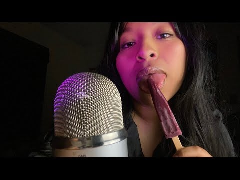 🍦 ASMR Eating an Ice Cream Ice Pop 👄 | Best Mouth Sounds & Relaxing Rambling for Sleep 