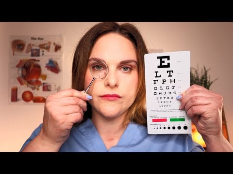 ASMR Detailed Eye Examination