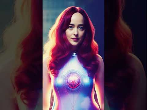 Нейросеть рисует Дакота Джонсон Мадам Паутина / Dakota Johnson Madame Web