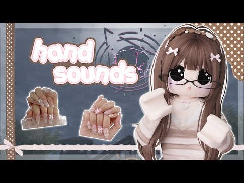 ꒰ 𑣲roblox asmr 🌸 ꒱ FAST and AGGRESSIVE hand sounds ♡ snapping, gripping, & more! ‧₊˚