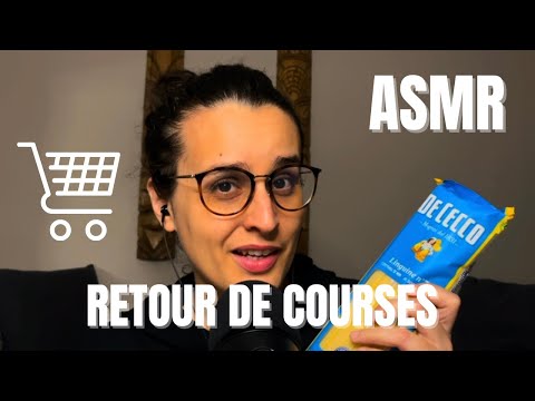 ASMR FR | RETOUR DE COURSES 🛒