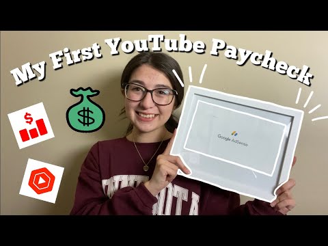 MY FIRST YOUTUBE PAYCHECK | how to make money on YouTube