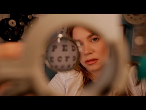 ASMR 👁 Better 1, Better 2? Eye Exam | Light Triggers, Refractory Testing