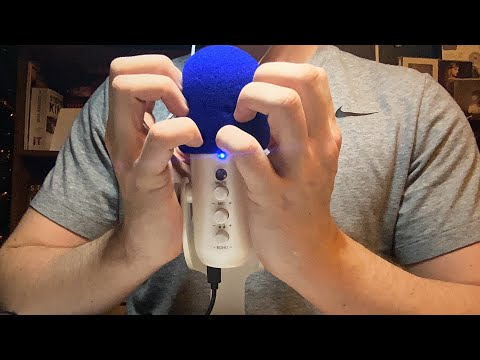 ASMR| Mic Triggers with Blue Cover