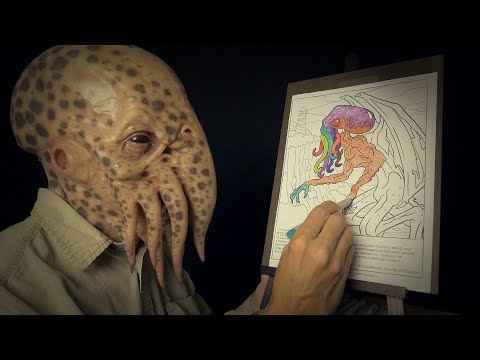 Coloring with Cthulhu | ASMR