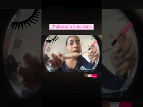 who likes makeup directly on the screen ?🙋🏻‍♀️💄 # asmr #asmrmakeup #asmrshorts