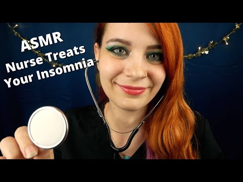 ASMR Nurse Treats Your Insomnia | Whispered Medical Exam & Personal Attention RP