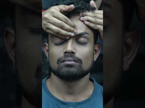 Stress Erase: Hypnotic Head & Forehead Massage ASMR for Anxiety & Deep Relaxation #shorts