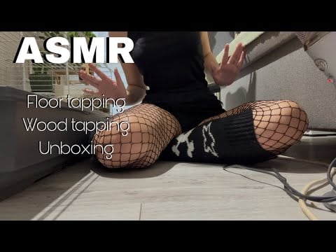 ASMR || Floor tapping ~ Wood tapping ~ Unboxing