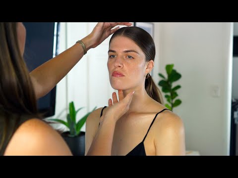 ASMR Natural Photoshoot, Measuring, Adjustments, Hair Styling & Make Up on Katie (Whisper, Roleplay)
