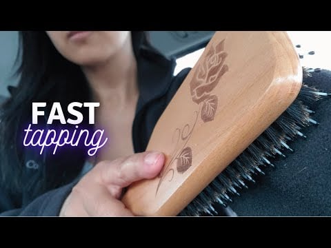 ASMR Fast and Aggressive: Tapping in the car with random items! (Lofi, No Talking)