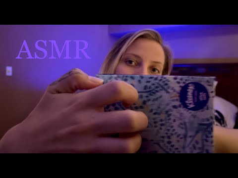 ASMR | kleeenex BOXX ✨tapping, scratching!