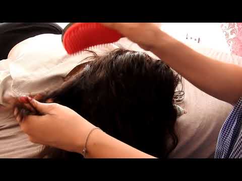 Hair brush and head scratch*ASMR
