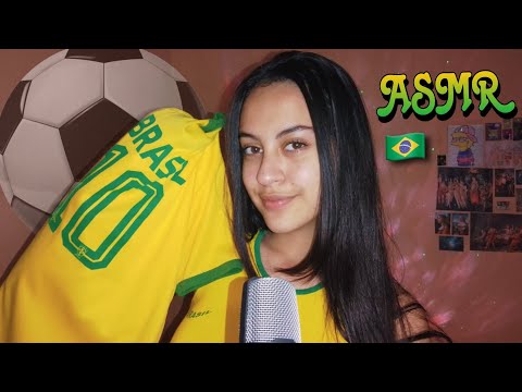 asmr namorada te arrumando para o jogo de futebol ⚽🇧🇷🏟️