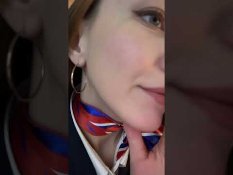 Стюардесса АСМР поухаживает за тобой в самолете 🛫
