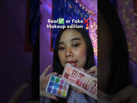 ASMR Real or Fake Makeup Edition 💄✨💖 ib :@JoycefulTingles #asmr #makeup