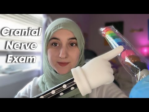 ASMR Relaxing Cranial Nerve Exam