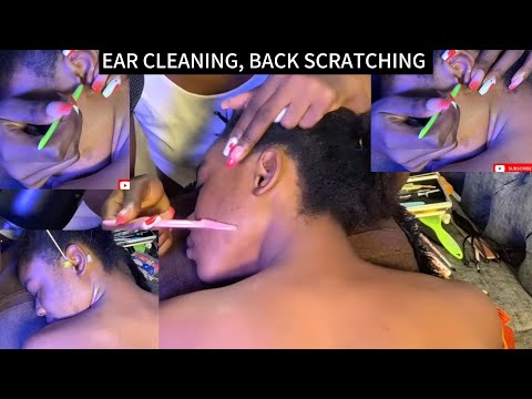 Deep Sleep ASMR - Ear Cleaning, Scalp Scratching, face picking, Nose, Back Massage & IntenseTINGLES