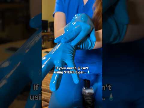 You’re lucky that I’m a nurse who doesn’t skip the STERILE GEL! #nurse #medicalexam #latexgloves