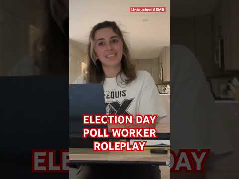 Election Day Poll Worker ASMR Roleplay #asmr #asmrroleplay #lofiasmr