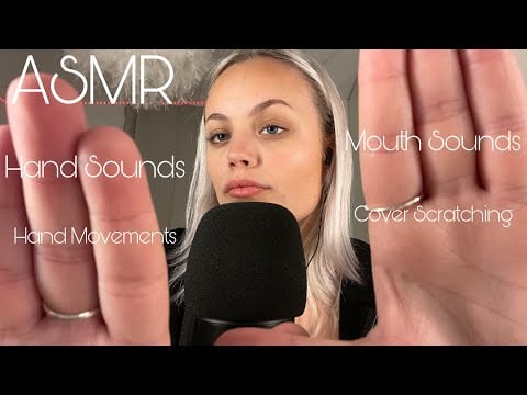 ASMR Fast & Aggressive Hand Movements/Hand Sounds With Some Mouth Sounds +