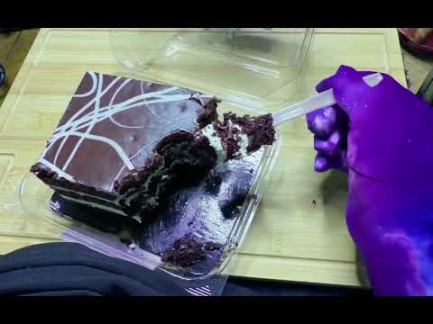 ASMR eating some cake (doesn't it look delicious though)