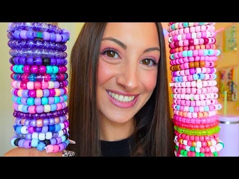 ASMR Decluttering My Friendship Bracelet Collection 💖 part 2
