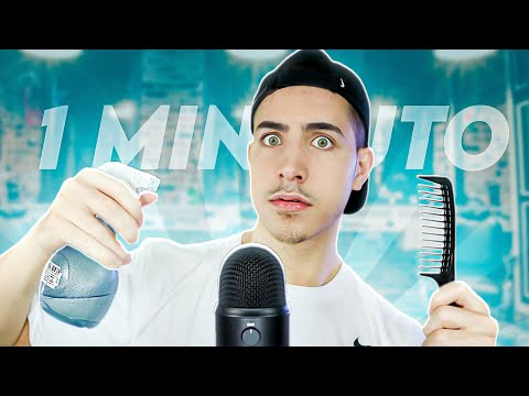 ASMR 1 MINUTO CORTANDO SEU CABELO